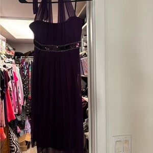 Source Unknown Strapless Purple Dress